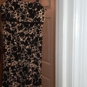 Black and white short sundress